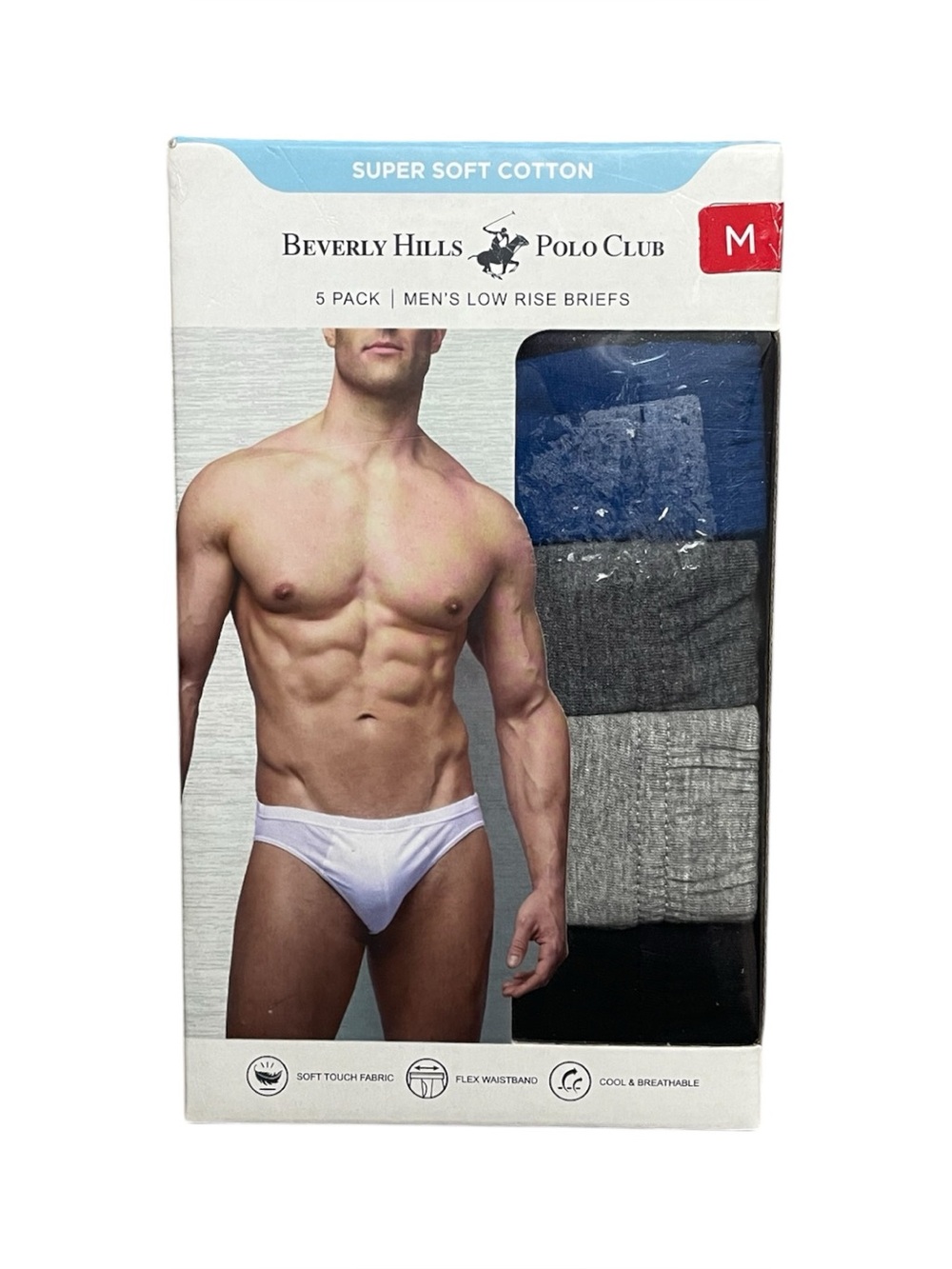 Beverly Hills Polo Club Low Rise Briefs Men’s Medium